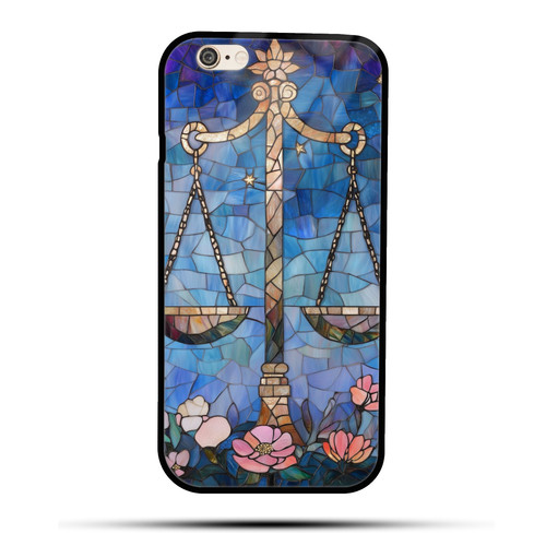 Libra Mosaic Stained Glass Balanced Scales Zodiac Decor.jpg