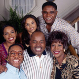 The cast of FAMILY MATTERS, clockwise from bottom-right: Orlando Brown, Jaleel White, Kellie Shanygn