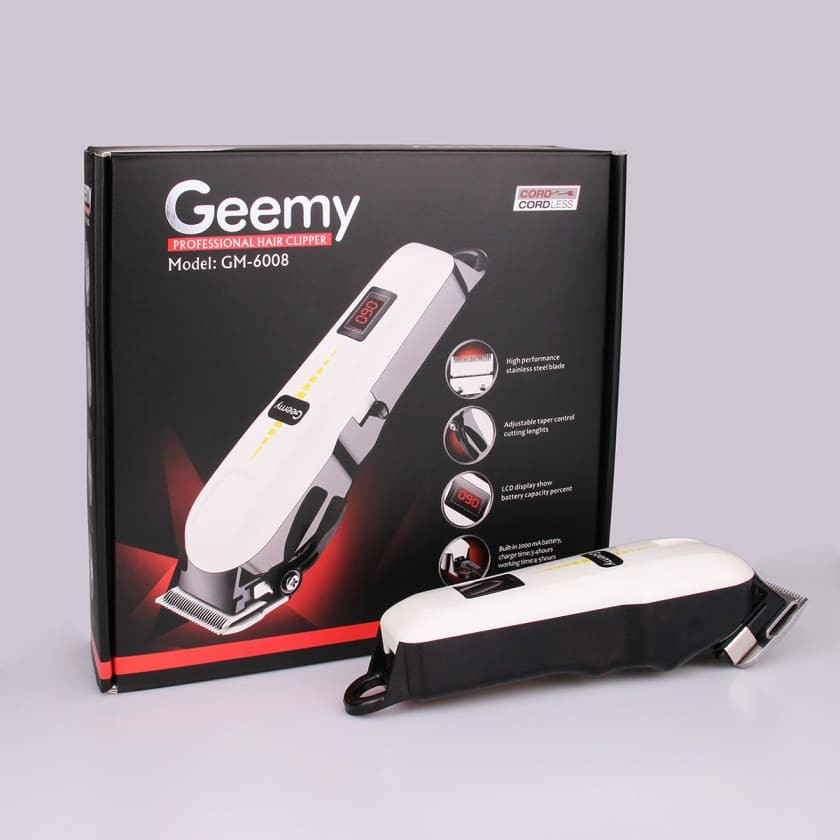 Tondeuse professionnelle rechargeable Geemy GM 6008