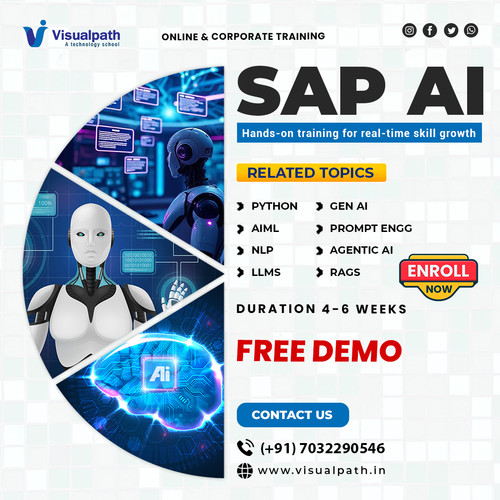 Visualpath offers a comprehensive SAP Artificial Intelligence Training via our live virtual portal. We feature expert trainers who guide a global audience through the latest intelligent enterprise modules. You will master the fundamentals of SAP AI Training in Hyderabad during our interactive sessions. Our curriculum also covers advanced SAP AI Training for technical mastery. Transform your professional future today. Call +91-7032290546.
WhatsApp: https://wa.me/c/917032290546
Visit: https://www.visualpath.in/sap-artificial-intelligence-training.html
Visit our Blog: https://visualpathblogs.com/sap-ai/