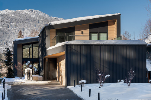 fitzsimmons residence whistler exterior front metal siding cedar accent.jpg