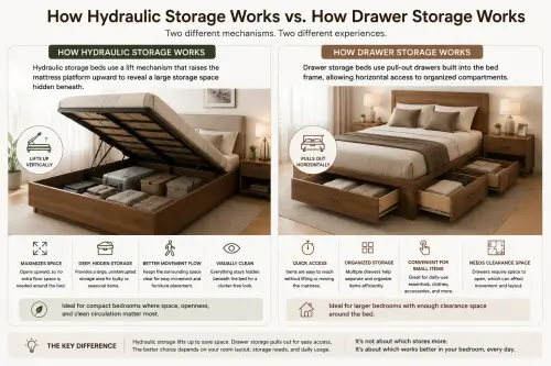 how hydraulic storage vs drawer storage works.webp