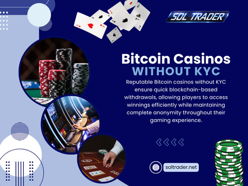 In Bitcoin Cas!nos Without KYC, funds move directly between wallets and platforms. Once a transaction is confirmed, it’s final. So while the system is secure in design, mistakes at the user level can’t easily be reversed.

Read Our Blogs:
https://soltrader.wixsite.com/soltrader
https://soltrader.weebly.com
https://soltraderkyc.medium.com

More Links:
https://campsite.bio/soltrader
https://vimeo.com/soltrader
https://www.viki.com/collections/4269593l-sol-trader
