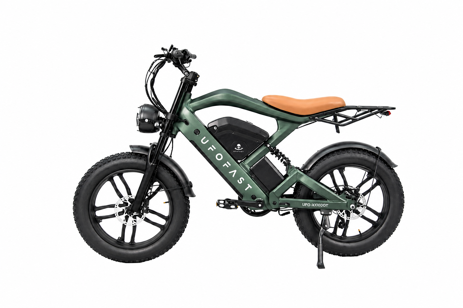 Front view of the V-Photon model, a sleek and minimalist urban electric bike.