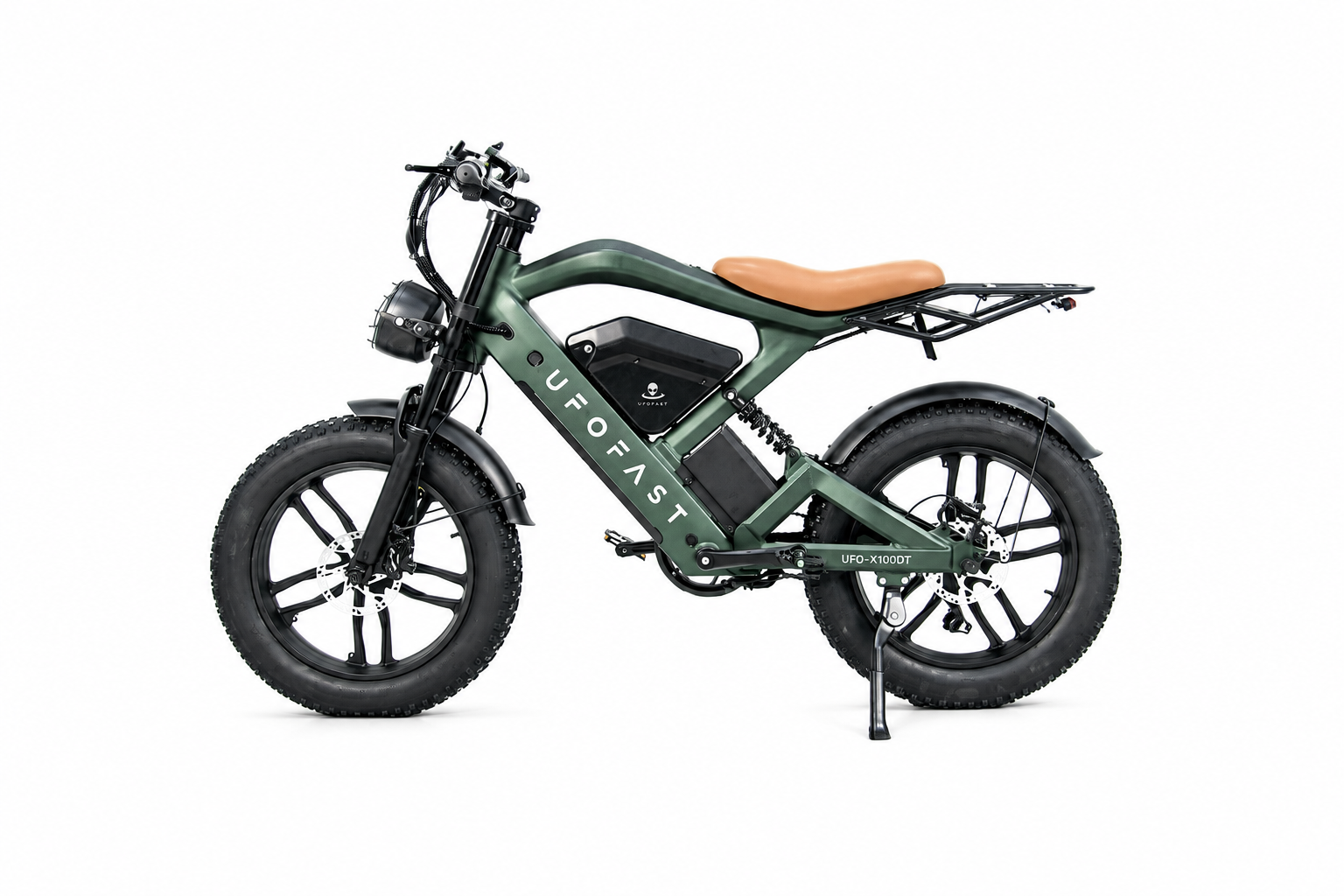 Front view of the V-Photon model, a sleek and minimalist urban electric bike.
