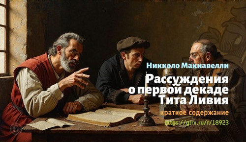 Читать краткий пересказ книги Никколо Макиавелли «Рассуждения о первой декаде Тита Ливия». Рассужден.jpg