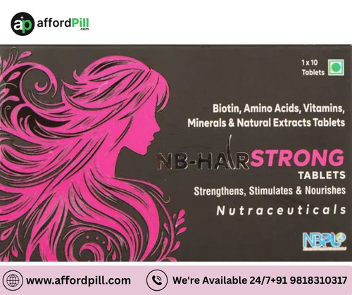 Getting strong hair naturally is possible with the right care and products like Nb Hair Strong by AffordPill. This solution is designed to support natural hair strength without complicated treatments.

Nb Hair Strong helps nourish the scalp, improve hair texture, and reduce breakage. It supports the natural hair growth cycle and helps hair become stronger over time. With regular use, hair looks healthier and more vibrant.

Natural hair care also involves maintaining a healthy lifestyle. Eating nutritious food, reducing stress, and following a proper hair care routine can enhance the results of Nb Hair Strong by AffordPill.

If you are looking for a simple and effective way to improve your hair naturally, Nb Hair Strong can be a great addition to your daily routine. It helps you achieve strong, healthy, and beautiful hair without complicated steps.

Order Now:-https://www.affordpill.com/products/nb-hairstrong
E-mail :-info@affordpill.com
Address :-  D-67, Sector-6, Noida, Uttar Pradesh - 201301
Content No:- +91 9818310317
