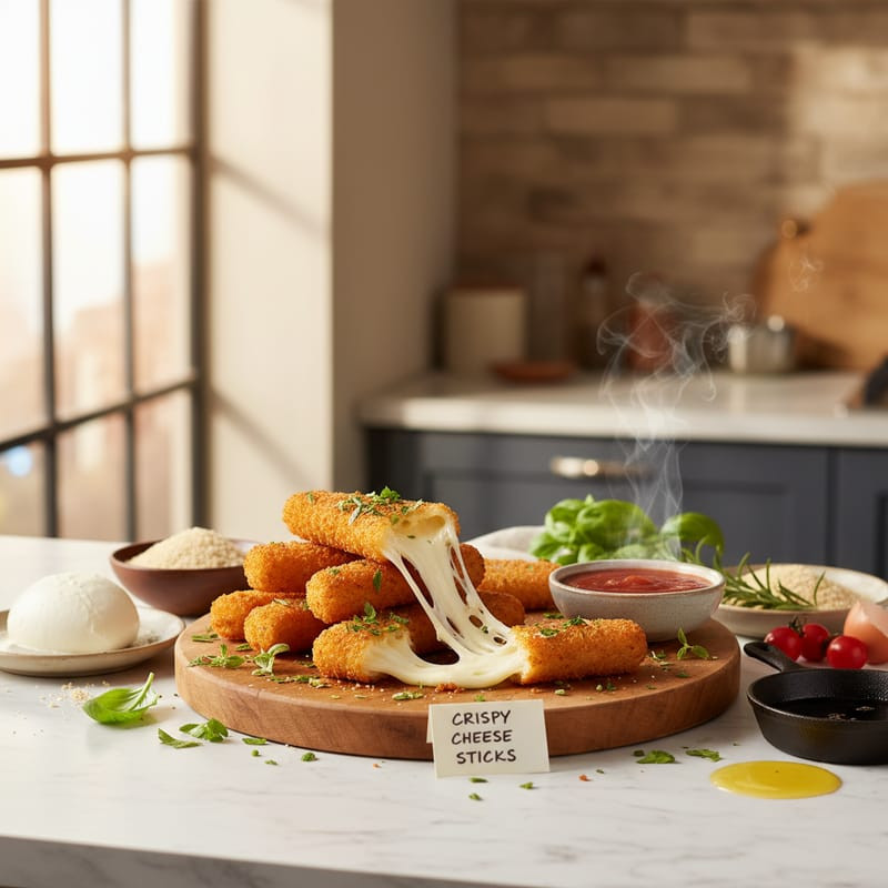 Ultimate Crispy Mozzarella Sticks Recipe | Homemade Appetizer
