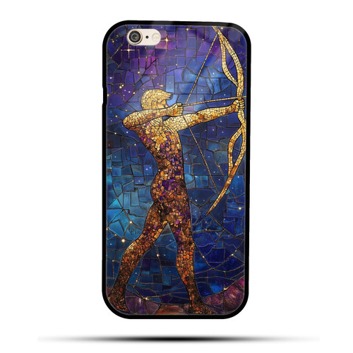 Sagittarius Mosaic Stained Glass Adventurous Archer Zodiac Design.jpg