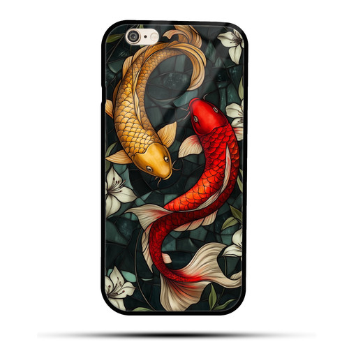 Pisces Mosaic Stained Glass Dreamy Fish Astrology Artwork.jpg