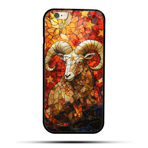 Aries Mosaic Stained Glass Bold Ram Zodiac Art.jpg