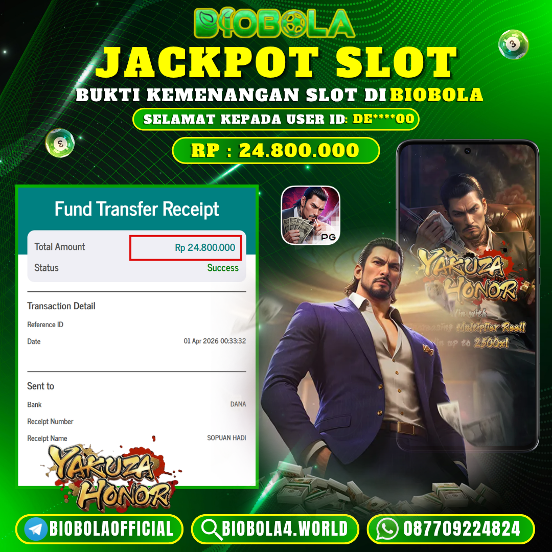 JP YAKUZA HOROR PG SOFT 24 JT BIOBOLA DI BAYAR LUNAS !!