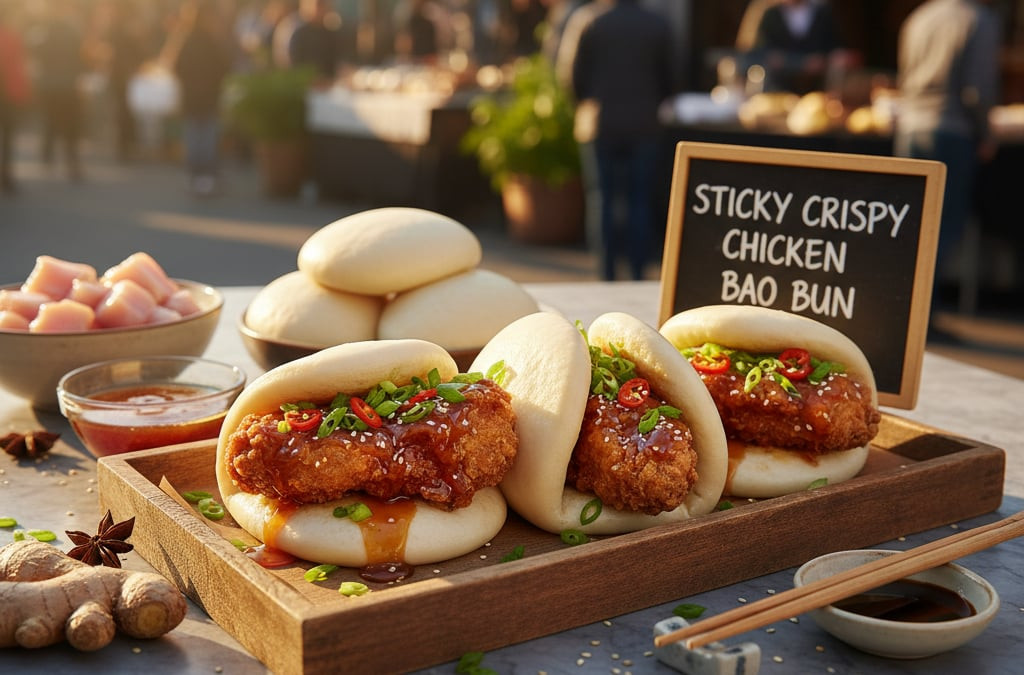 Sticky Crispy Chicken Bao Buns Recipe (Better Than Takeout)