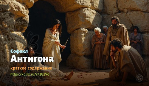 Читать краткий пересказ книги Софокла «Антигона». Антигона, Софокл, краткое содержание Софокл.jpg