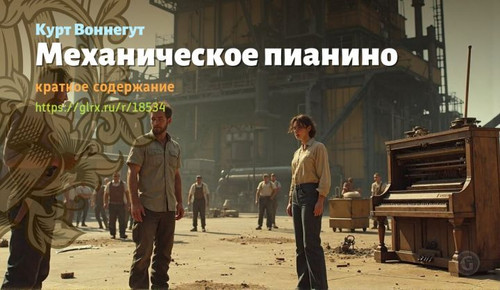 Читать краткий пересказ книги Курта Воннегута «Механическое пианино». Механическое пианино, Воннегут.jpg