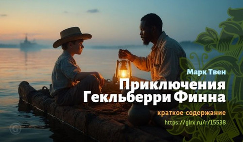 Читать краткий пересказ романа Марка Твена «Приключения Гекльберри Финна». Приключения Гекльберри Фи.jpg