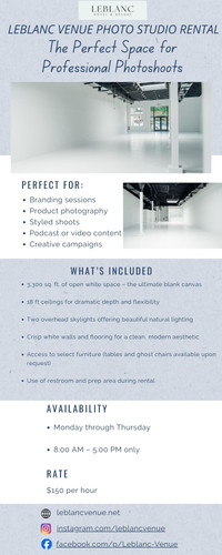 LeBlanc Venue Photo Studio Rental_ The Perfect Space for Professional Photoshoots.jpg