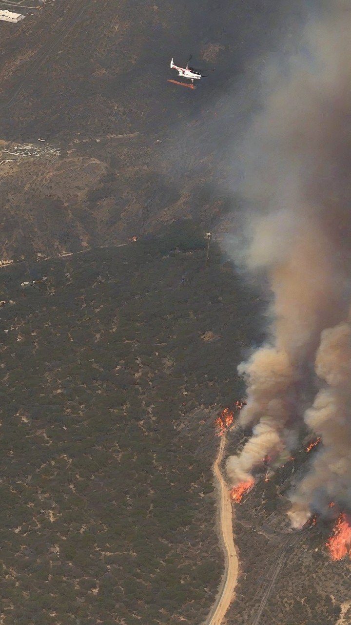 Springs Fire now 45% contained in Southern California; evacuations ongoing