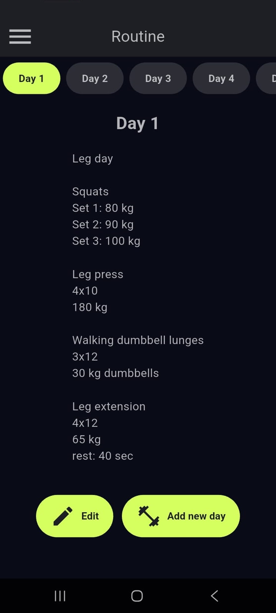 Routine