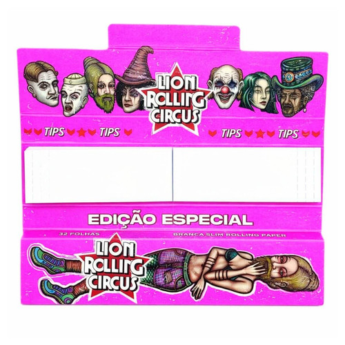 Seda Lion Circus Edição Brasil Slim Branca CPiteira Livreto (2) (1)