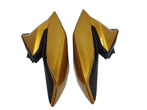 200371 Conjunto Caren. Lateral do Tanque + Defletor TITAN 160 22 23 Amarelo Caju Perolizado (PAR).png