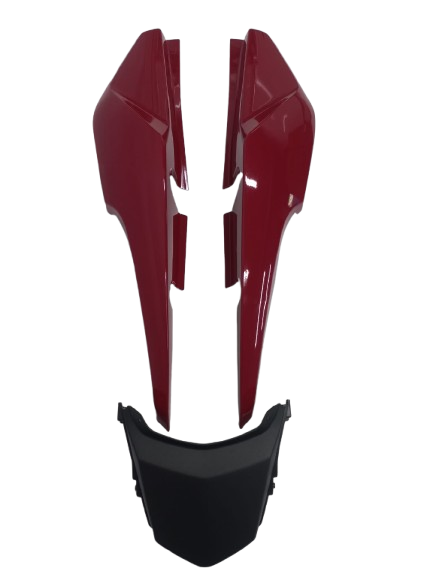 200351 Carenagem Lateral Traseira + Rabeta FAN 160 17 18 Vermelho Guarau (3 Pe?as).png