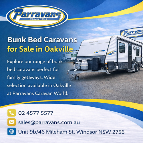 Bunk bed caravans for sale in Oakville.png