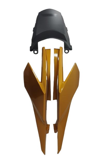 200464 Carenagem Lateral Traseira + Rabeta TITAN 160 22 23 Amarelo Caju Perolizado (3 Pe?as).png