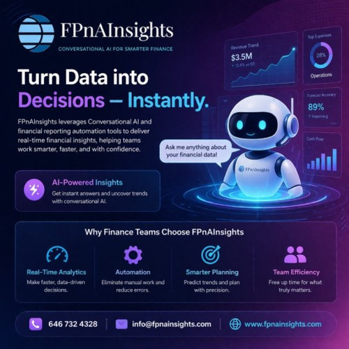 Conversational AI delivers financial insights with financial reporting automation tools.jpg