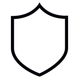 shield shape outline on a transparent background free png
