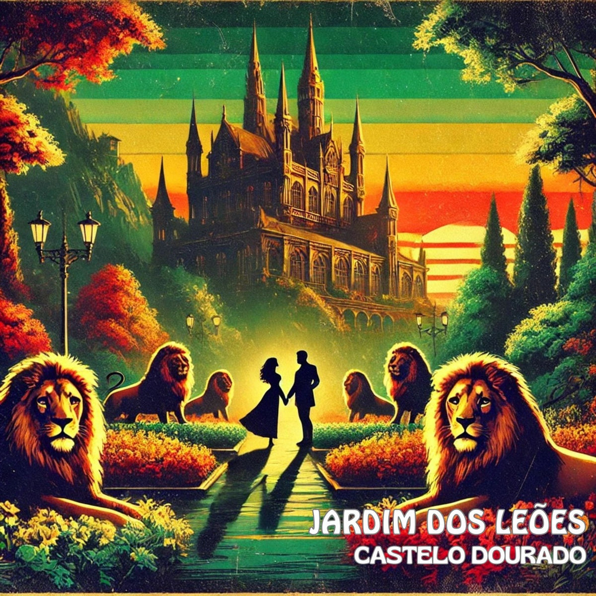 Jardim dos Leoes - Castelo Dourado