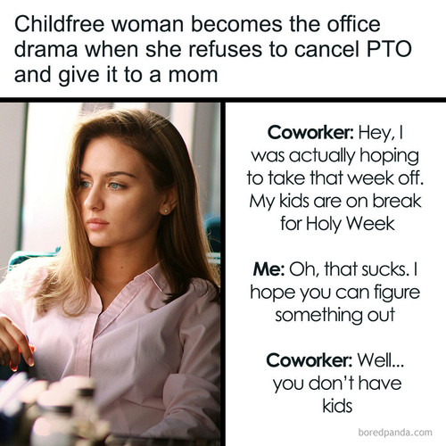 childfree coworker refusing give up pto.jpg