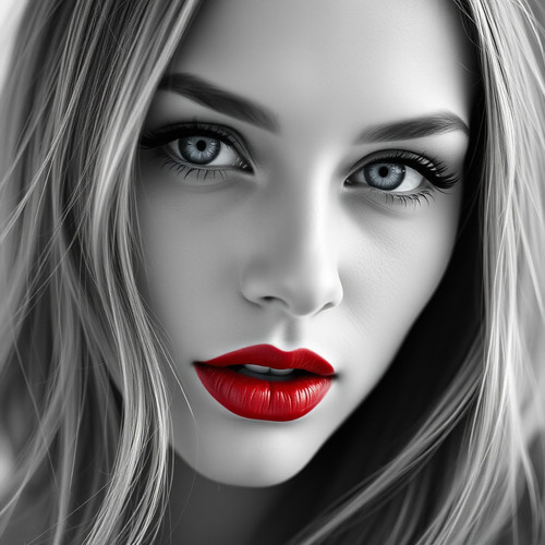 a beautiful woman with blue eyes and red lipstick by karoglan46 dlrnzjb.jpg