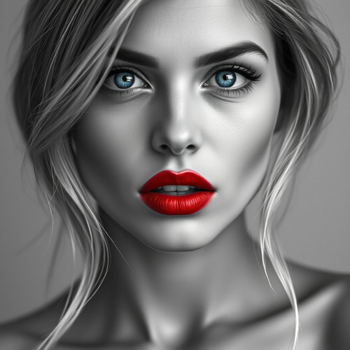a beautiful woman with blue eyes and red lipstick by karoglan46 dlrnzof.jpg