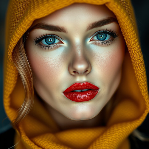 image of a beautiful woman with blue eyes and red by karoglan46 dlro0i0.jpg
