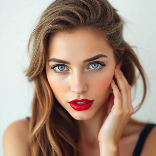 image of a beautiful woman with blue eyes and red by karoglan46 dlro0hn.jpg