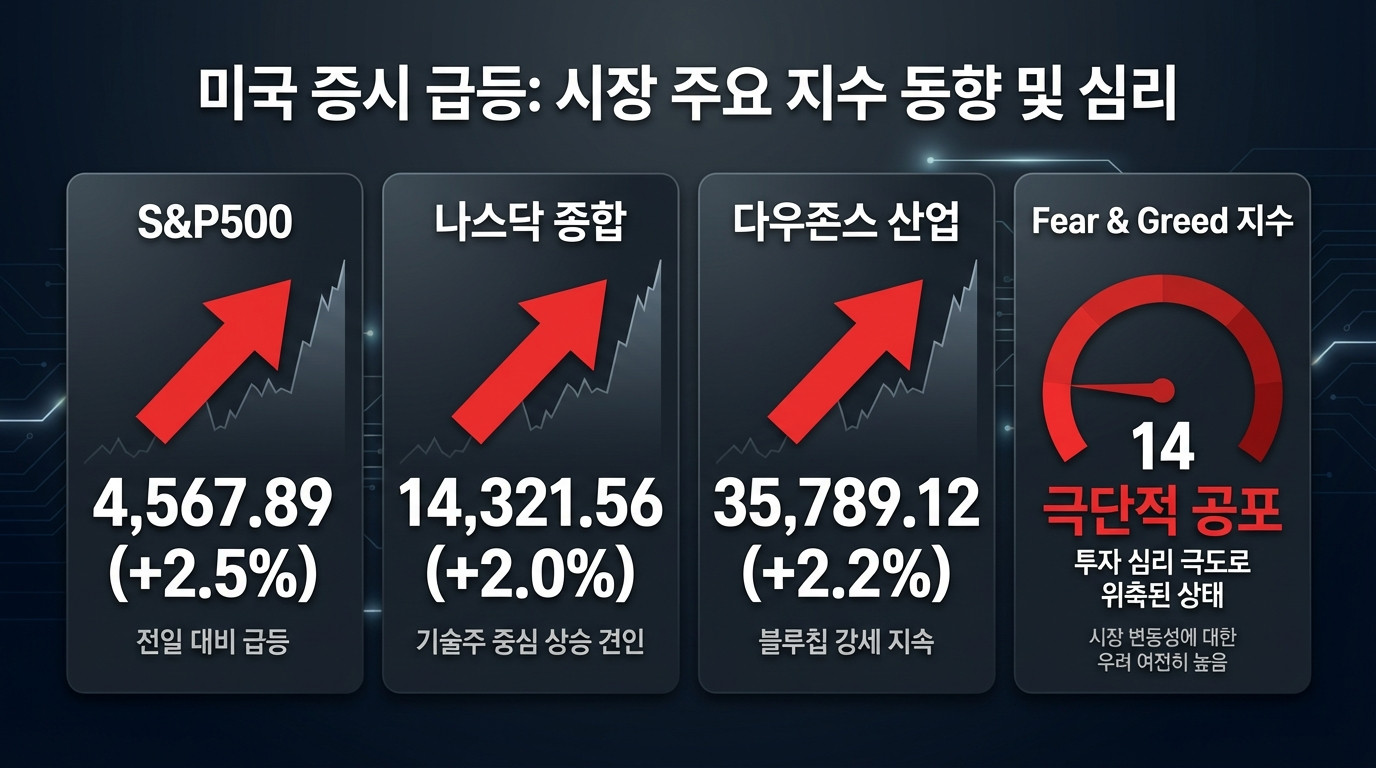 주요 지수 동향 인포그래픽