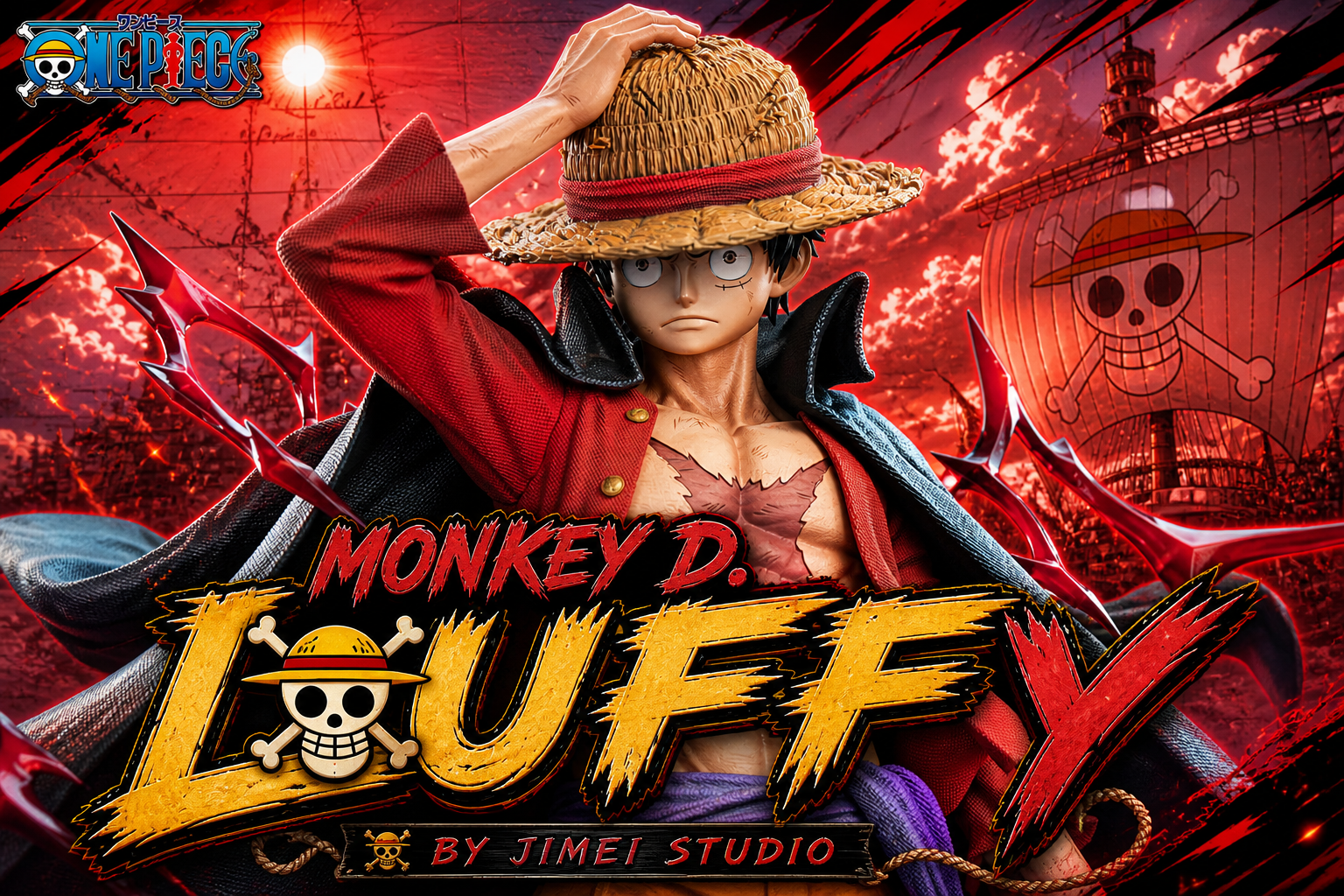 Jimei Palace Studio unveils three Luffy variants