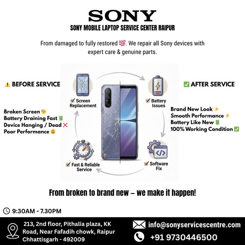 Sony Mobile Laptop Service Center in Raipur.jpg