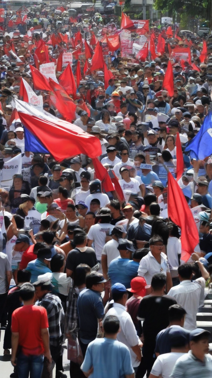 Workers demand P1,200 wage hike, tax relief in Labor Day protests