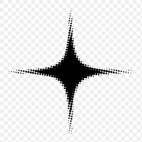 Obtain a high quality PNG of a star halftone pattern on a transparent backdrop .jpg