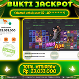 Selamat kepada Member PAMANSLOT Game Wild Ape #3258  : JE*********1