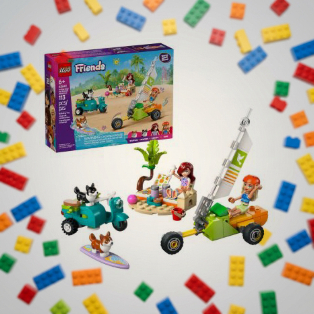 LEGO 42641 Собачі пригоди на серфі та скутері