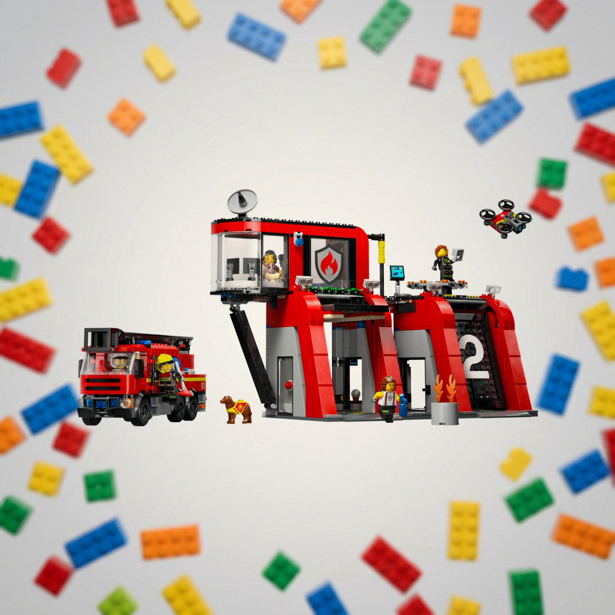 LEGO 60414 Пожежне депо з пожежною машиною