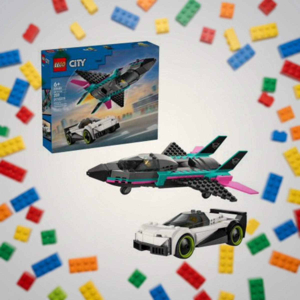 LEGO 60489 Реактивний літак проти автомобіля