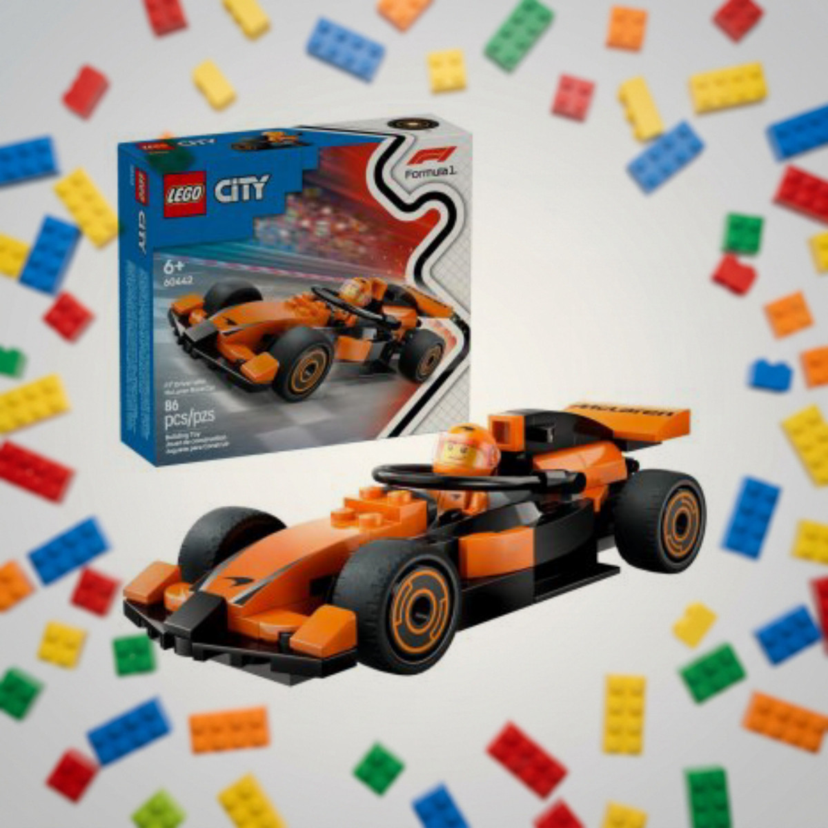 LEGO 60442 Пілот F1 з автомобілем для перегонів
