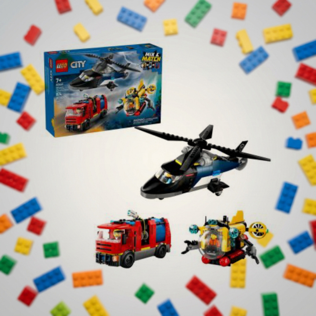 LEGO 60462 Ремікс вертольотів, пожежних машин і