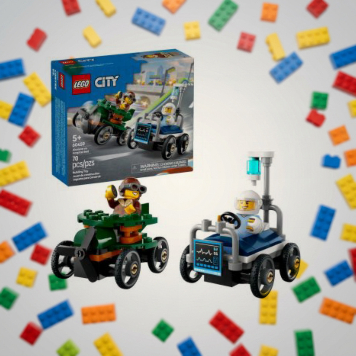 LEGO 60459 Літак проти лікарняного ліжка Набір