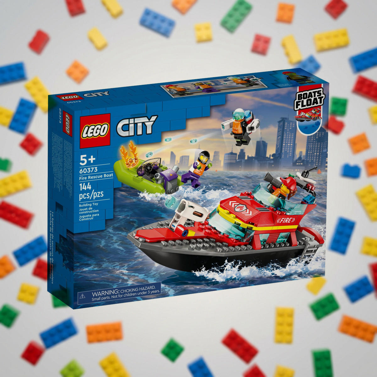 LEGO 60373 Човен пожежної бригади