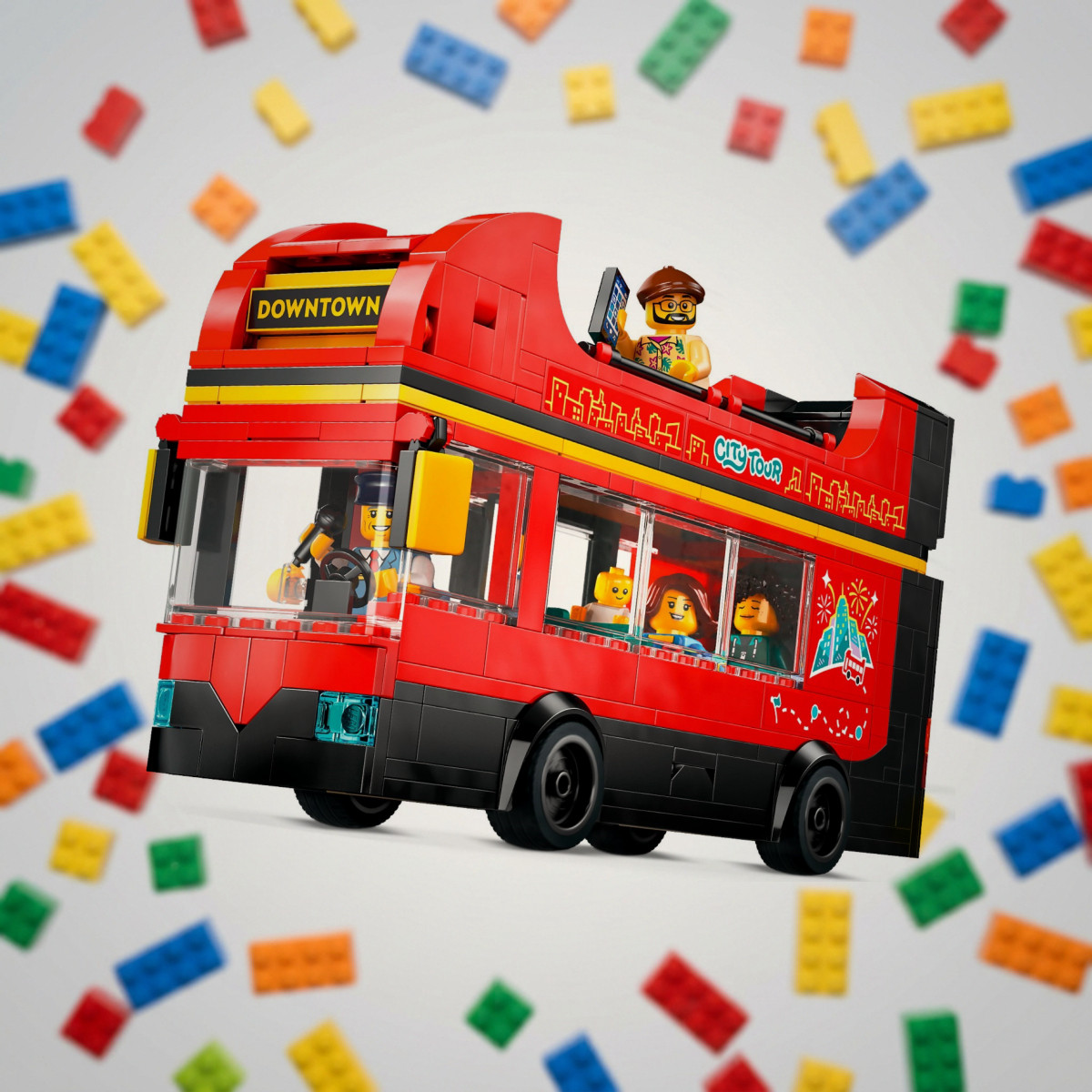 LEGO 60407 Червоний двоповерховий екскурсійний автобус